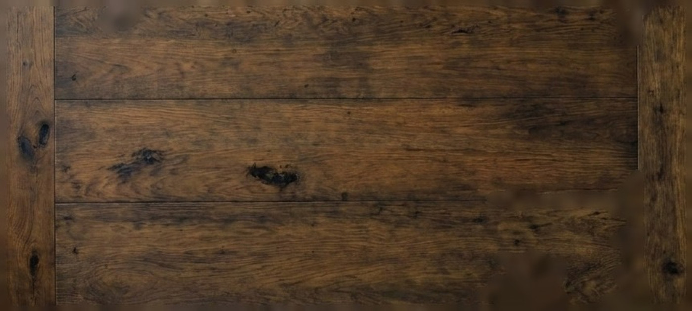 An Essenziale top in the Venezia stain, from above