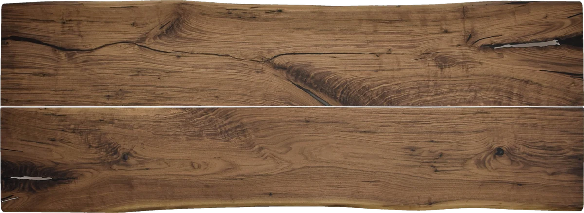 Elegante no. 0047, walnut, 300 cm, from above