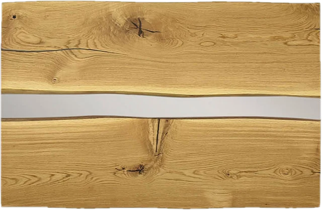 Elegante river n. 0011, rovere, 160 cm, dall’alto